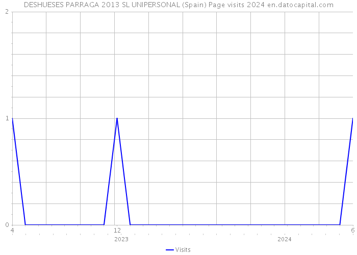 DESHUESES PARRAGA 2013 SL UNIPERSONAL (Spain) Page visits 2024 
