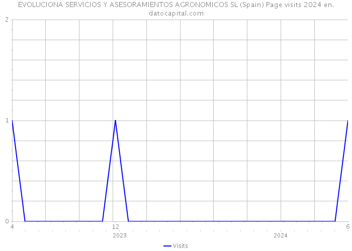 EVOLUCIONA SERVICIOS Y ASESORAMIENTOS AGRONOMICOS SL (Spain) Page visits 2024 