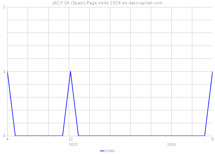 JACY SA (Spain) Page visits 2024 