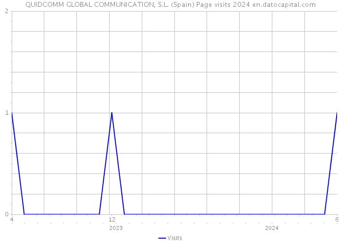 QUIDCOMM GLOBAL COMMUNICATION, S.L. (Spain) Page visits 2024 