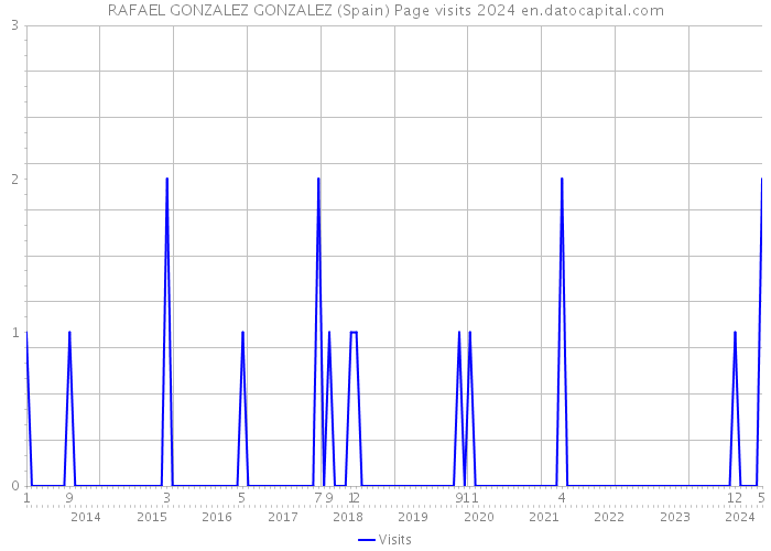 RAFAEL GONZALEZ GONZALEZ (Spain) Page visits 2024 