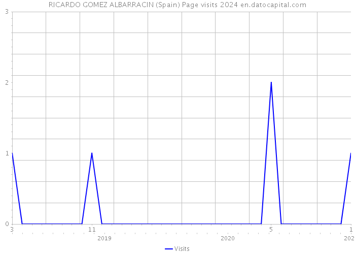 RICARDO GOMEZ ALBARRACIN (Spain) Page visits 2024 