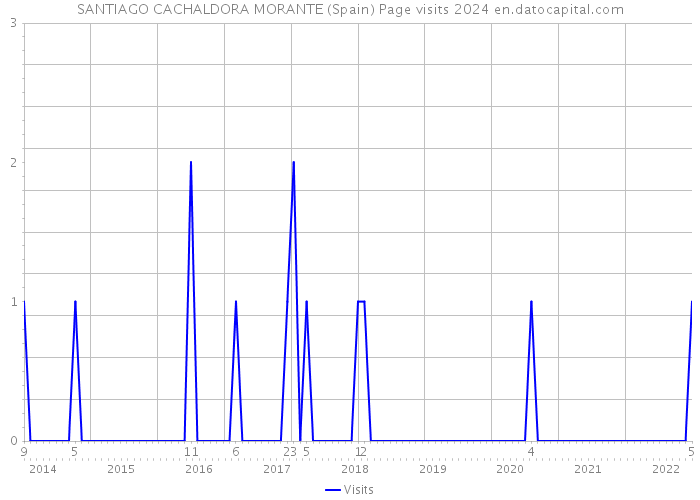 SANTIAGO CACHALDORA MORANTE (Spain) Page visits 2024 
