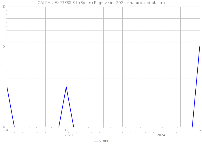 GALPAN EXPRESS S.L (Spain) Page visits 2024 