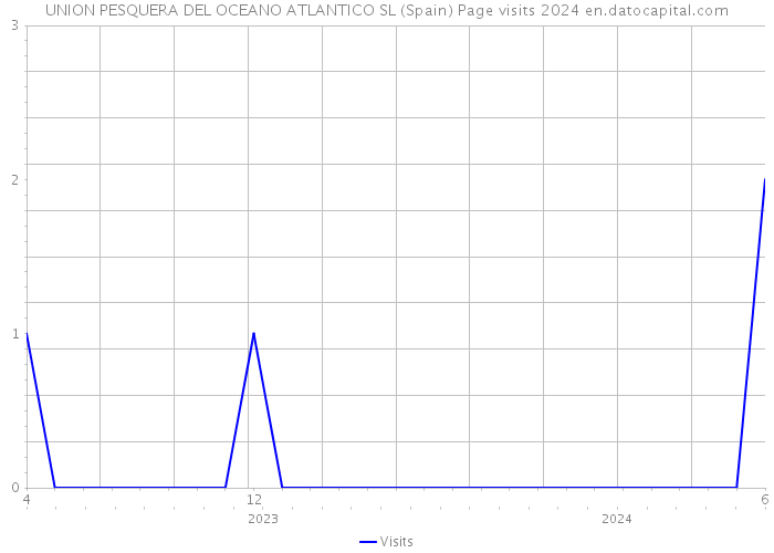 UNION PESQUERA DEL OCEANO ATLANTICO SL (Spain) Page visits 2024 