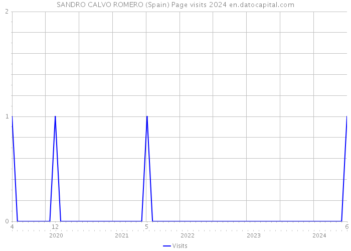 SANDRO CALVO ROMERO (Spain) Page visits 2024 