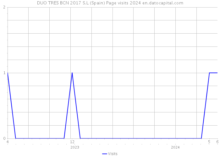 DUO TRES BCN 2017 S.L (Spain) Page visits 2024 