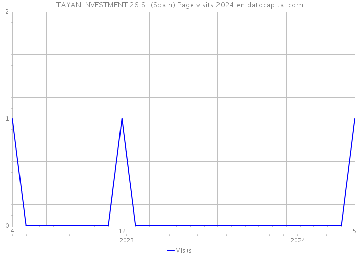 TAYAN INVESTMENT 26 SL (Spain) Page visits 2024 