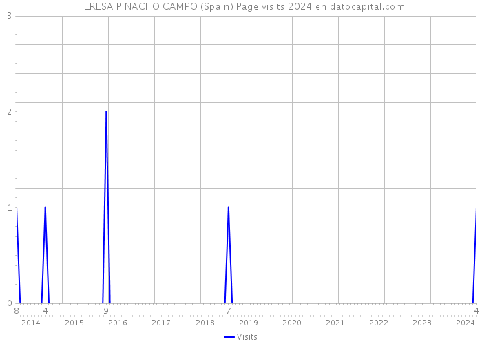 TERESA PINACHO CAMPO (Spain) Page visits 2024 