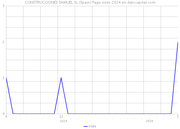 CONSTRUCCIONES SAMUEL SL (Spain) Page visits 2024 