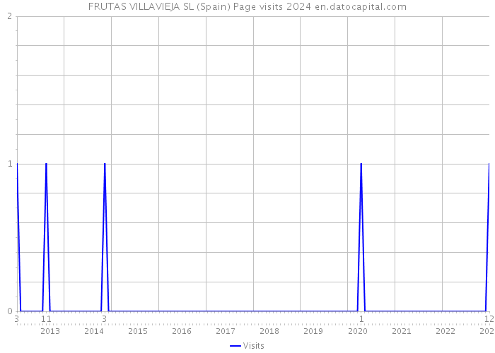 FRUTAS VILLAVIEJA SL (Spain) Page visits 2024 