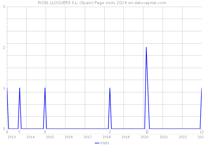 RIGEL LLOGUERS S.L. (Spain) Page visits 2024 
