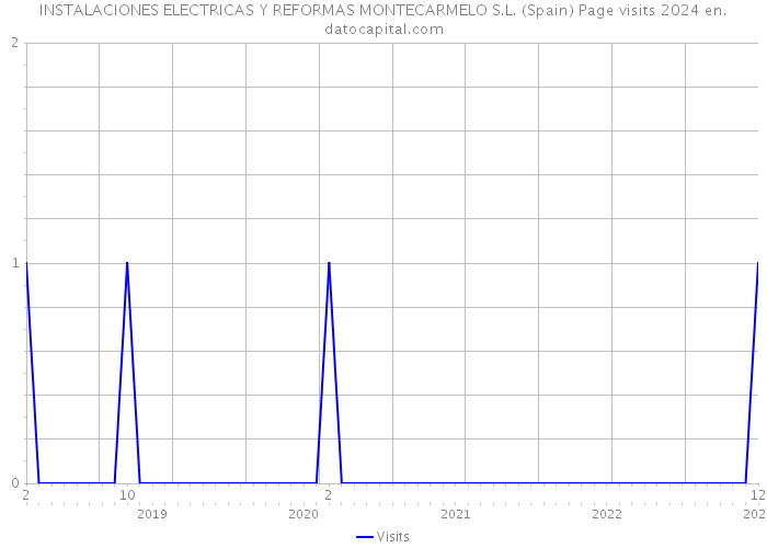 INSTALACIONES ELECTRICAS Y REFORMAS MONTECARMELO S.L. (Spain) Page visits 2024 