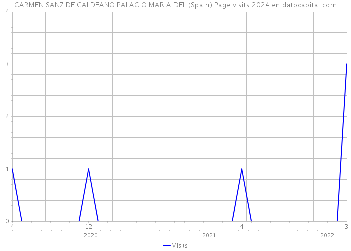 CARMEN SANZ DE GALDEANO PALACIO MARIA DEL (Spain) Page visits 2024 