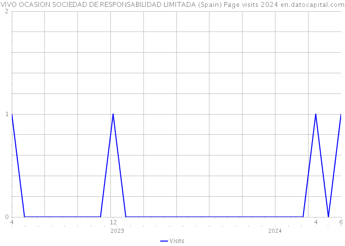 VIVO OCASION SOCIEDAD DE RESPONSABILIDAD LIMITADA (Spain) Page visits 2024 