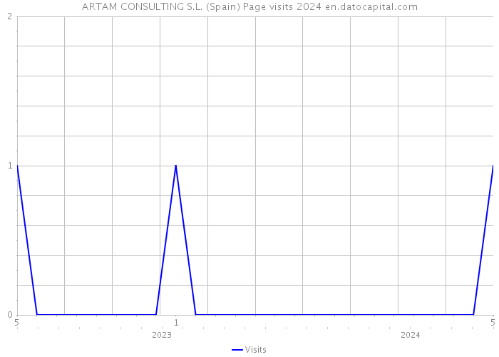 ARTAM CONSULTING S.L. (Spain) Page visits 2024 