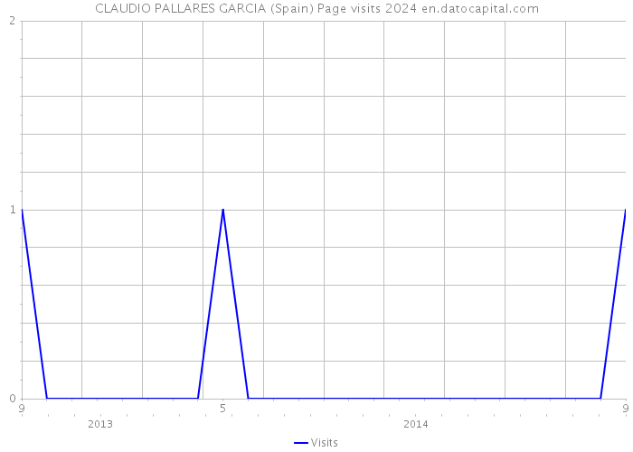 CLAUDIO PALLARES GARCIA (Spain) Page visits 2024 