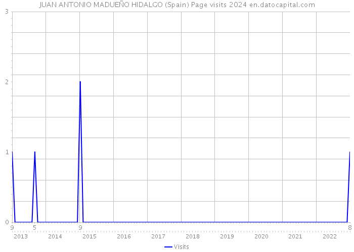 JUAN ANTONIO MADUEÑO HIDALGO (Spain) Page visits 2024 