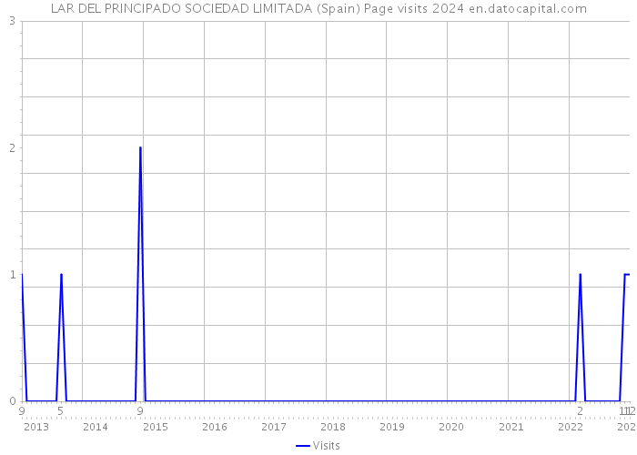LAR DEL PRINCIPADO SOCIEDAD LIMITADA (Spain) Page visits 2024 