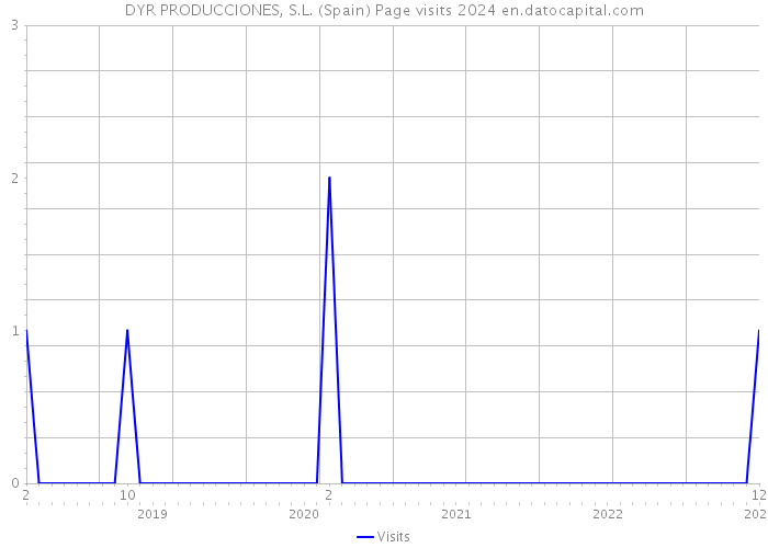 DYR PRODUCCIONES, S.L. (Spain) Page visits 2024 