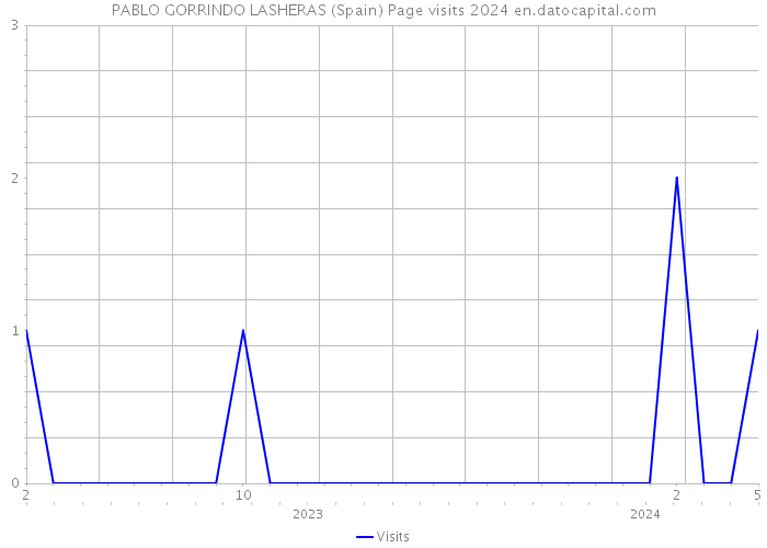 PABLO GORRINDO LASHERAS (Spain) Page visits 2024 