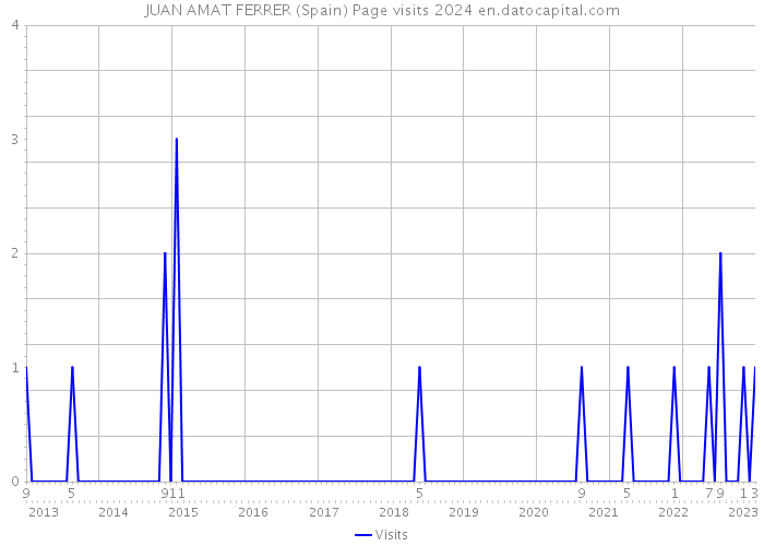 JUAN AMAT FERRER (Spain) Page visits 2024 