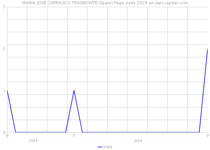 MARIA JOSE CARRASCO TRASMONTE (Spain) Page visits 2024 