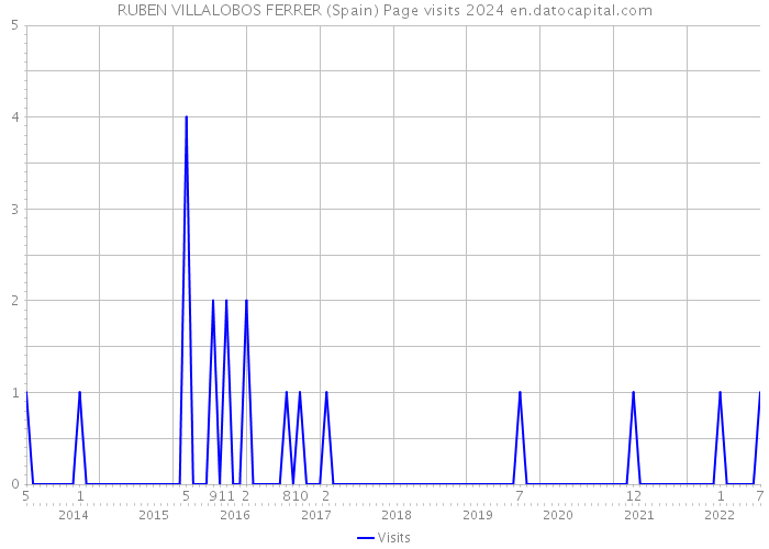 RUBEN VILLALOBOS FERRER (Spain) Page visits 2024 
