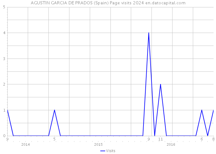 AGUSTIN GARCIA DE PRADOS (Spain) Page visits 2024 