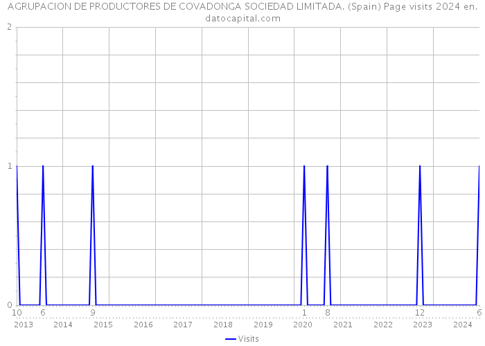 AGRUPACION DE PRODUCTORES DE COVADONGA SOCIEDAD LIMITADA. (Spain) Page visits 2024 