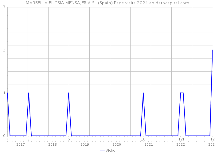 MARBELLA FUCSIA MENSAJERIA SL (Spain) Page visits 2024 