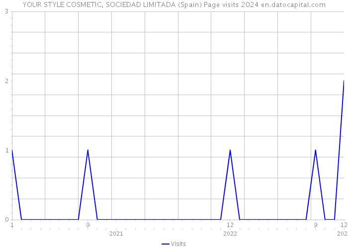 YOUR STYLE COSMETIC, SOCIEDAD LIMITADA (Spain) Page visits 2024 