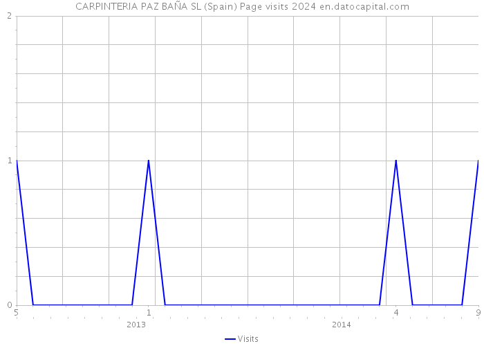 CARPINTERIA PAZ BAÑA SL (Spain) Page visits 2024 