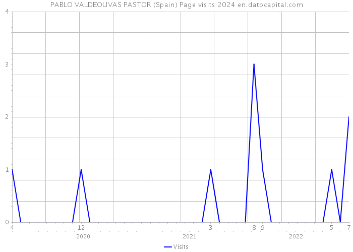 PABLO VALDEOLIVAS PASTOR (Spain) Page visits 2024 