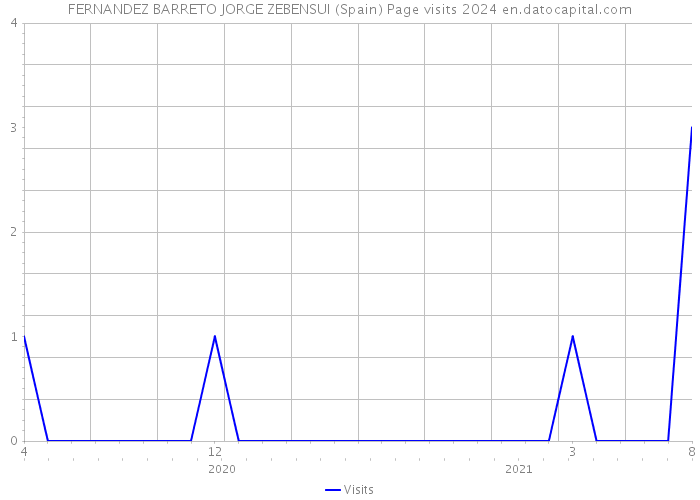 FERNANDEZ BARRETO JORGE ZEBENSUI (Spain) Page visits 2024 