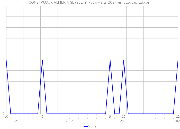 CONSTRUSUR ALMERIA SL (Spain) Page visits 2024 