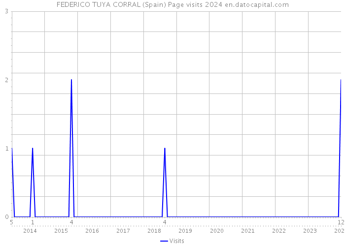 FEDERICO TUYA CORRAL (Spain) Page visits 2024 