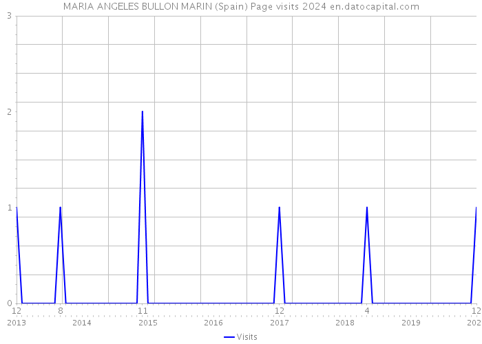 MARIA ANGELES BULLON MARIN (Spain) Page visits 2024 