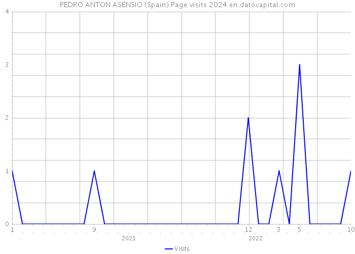 PEDRO ANTON ASENSIO (Spain) Page visits 2024 