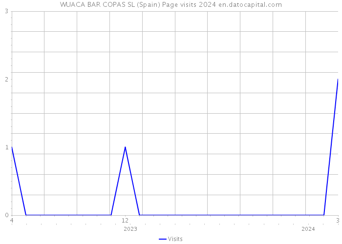 WUACA BAR COPAS SL (Spain) Page visits 2024 