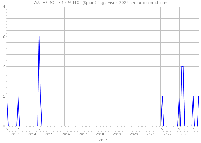 WATER ROLLER SPAIN SL (Spain) Page visits 2024 