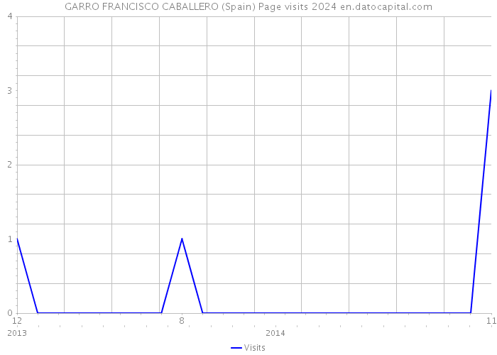 GARRO FRANCISCO CABALLERO (Spain) Page visits 2024 