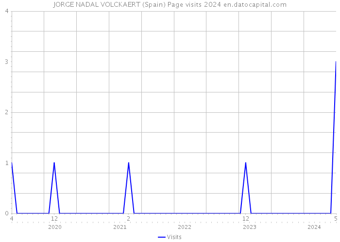 JORGE NADAL VOLCKAERT (Spain) Page visits 2024 