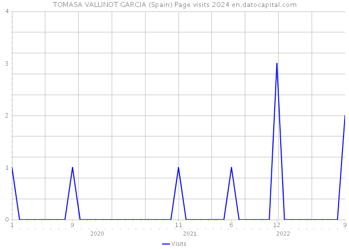 TOMASA VALLINOT GARCIA (Spain) Page visits 2024 