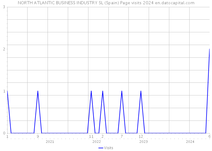 NORTH ATLANTIC BUSINESS INDUSTRY SL (Spain) Page visits 2024 