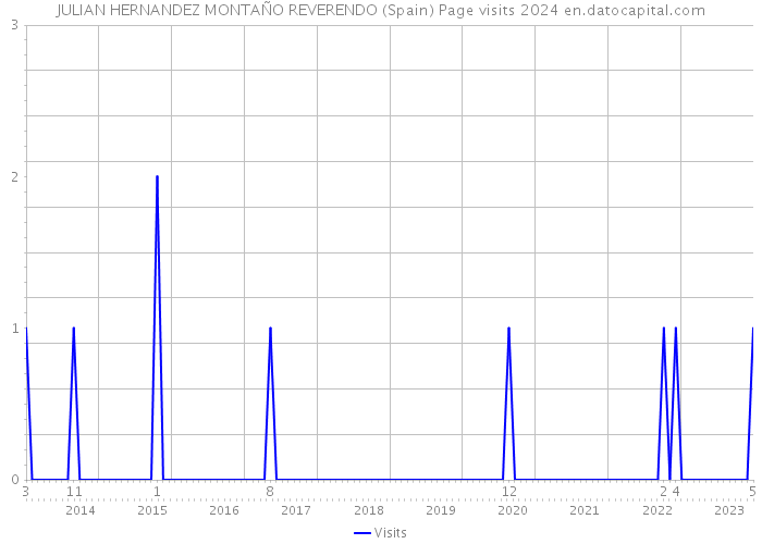 JULIAN HERNANDEZ MONTAÑO REVERENDO (Spain) Page visits 2024 