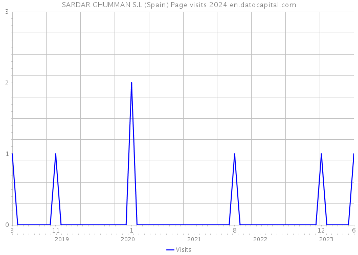 SARDAR GHUMMAN S.L (Spain) Page visits 2024 