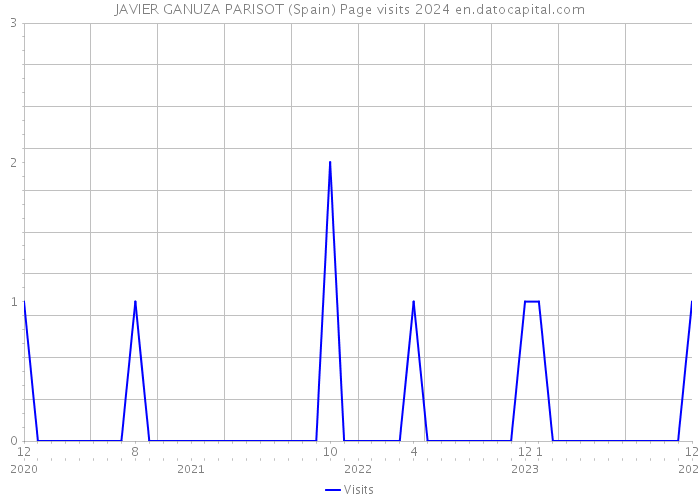 JAVIER GANUZA PARISOT (Spain) Page visits 2024 