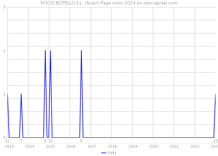 ROCIO BOTELLO S.L. (Spain) Page visits 2024 