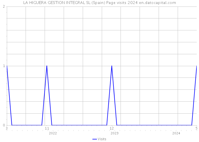 LA HIGUERA GESTION INTEGRAL SL (Spain) Page visits 2024 